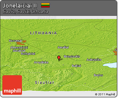 Physical Panoramic Map of Jonelaičiai II