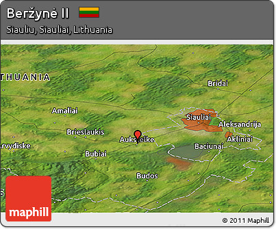 Satellite Panoramic Map of Beržynė II