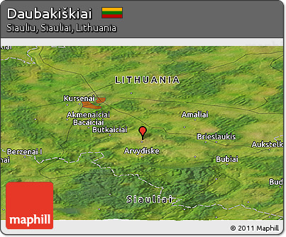 Satellite Panoramic Map of Daubakiškiai