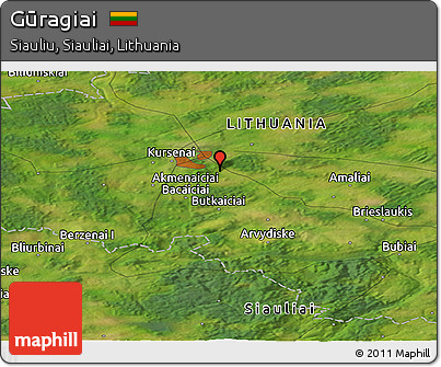 Satellite Panoramic Map of Gūragiai