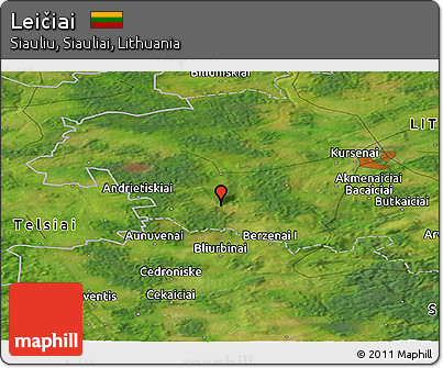 Satellite Panoramic Map of Leičiai