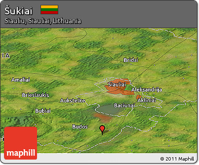 Satellite Panoramic Map of Šukiai