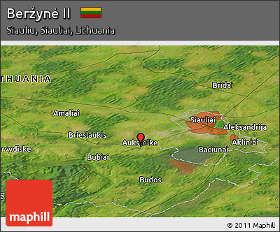 Satellite Panoramic Map of Beržynė II