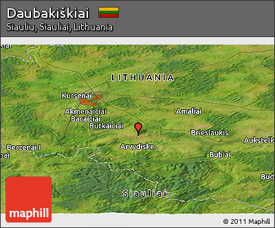 Satellite Panoramic Map of Daubakiškiai