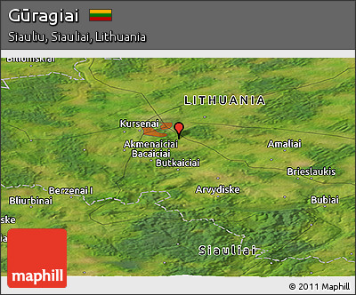 Satellite Panoramic Map of Gūragiai