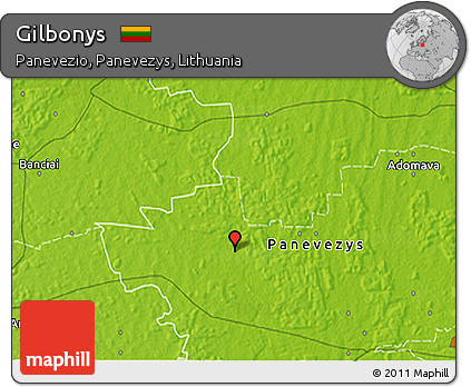 Physical 3D Map of Gilbonys
