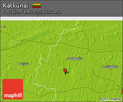 Physical 3D Map of Katkūnai