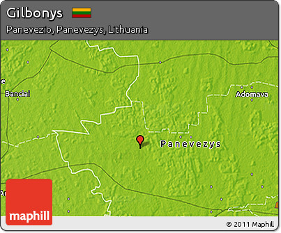 Physical 3D Map of Gilbonys
