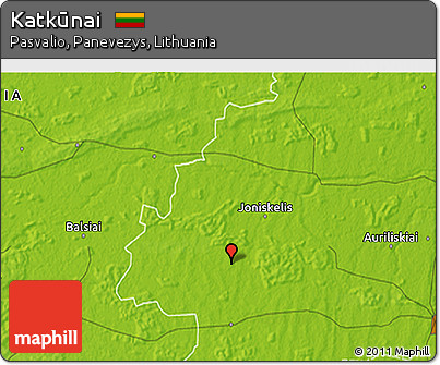 Physical 3D Map of Katkūnai