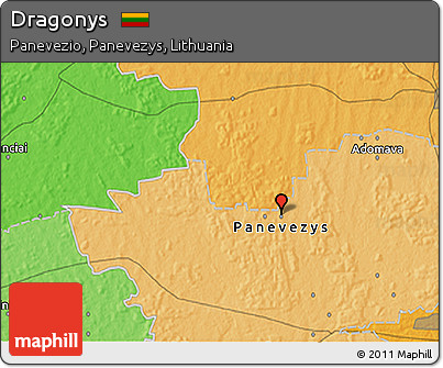 Political 3D Map of Dragonys