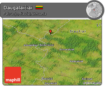 Satellite 3D Map of Daugalaičiai