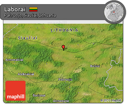 Satellite 3D Map of Laborai