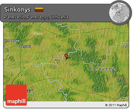 Satellite 3D Map of Sinkonys