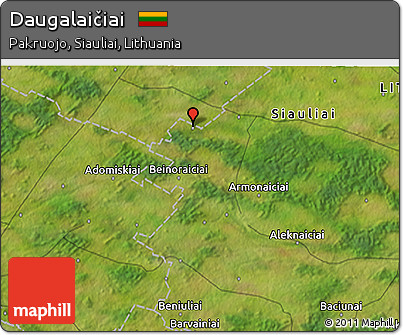 Satellite 3D Map of Daugalaičiai