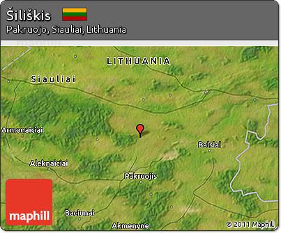 Satellite 3D Map of Šiliškis