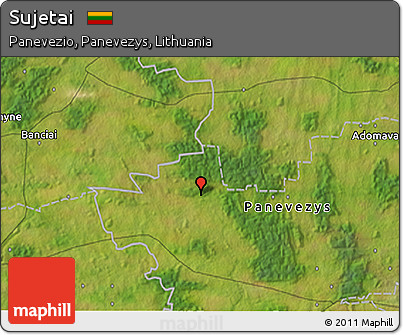 Satellite 3D Map of Sujetai