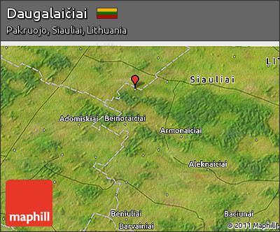 Satellite 3D Map of Daugalaičiai