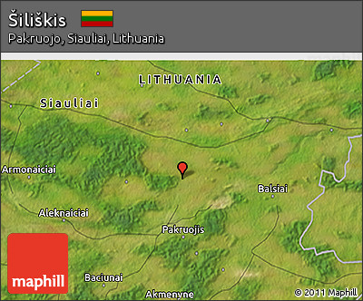 Satellite 3D Map of Šiliškis