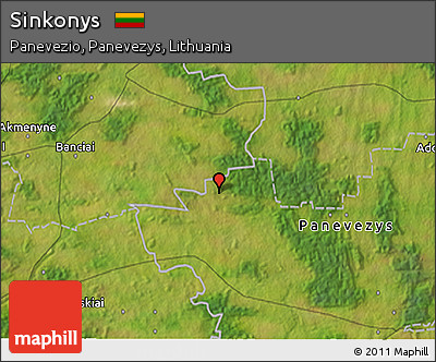 Satellite 3D Map of Sinkonys