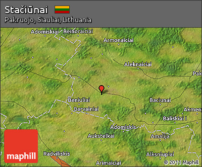 Satellite 3D Map of Stačiūnai