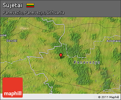 Satellite 3D Map of Sujetai