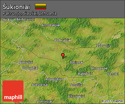 Satellite 3D Map of Šukioniai