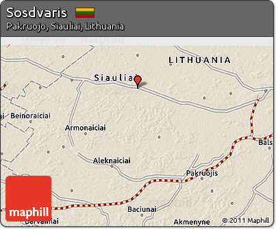 Shaded Relief 3D Map of Sosdvaris