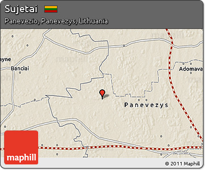 Shaded Relief 3D Map of Sujetai