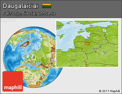 Physical Location Map of Daugalaičiai