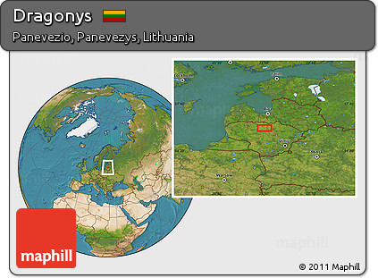 Satellite Location Map of Dragonys