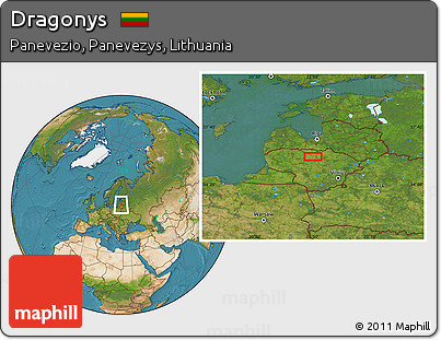 Satellite Location Map of Dragonys