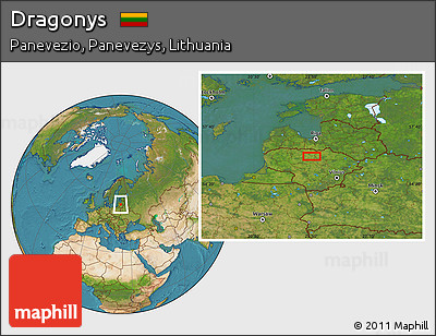 Satellite Location Map of Dragonys