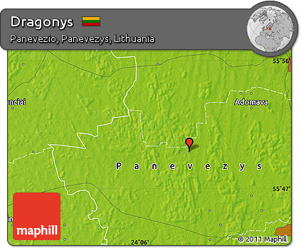 Physical Map of Dragonys