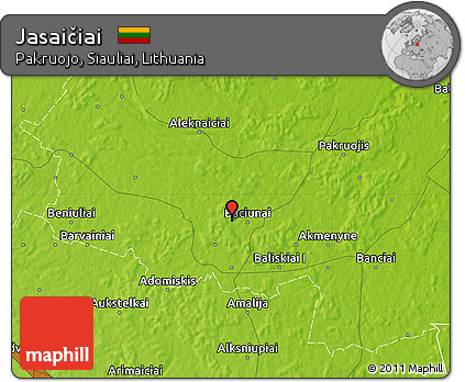 Physical Map of Jasaičiai