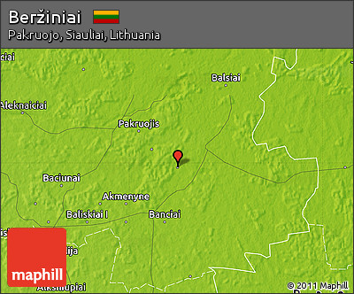 Physical Map of Beržiniai