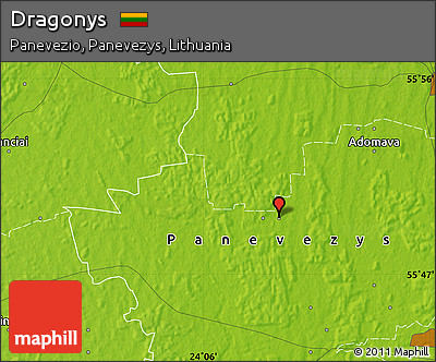 Physical Map of Dragonys