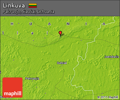 Physical Map of Linkuva