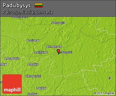 Physical Map of Padubysys