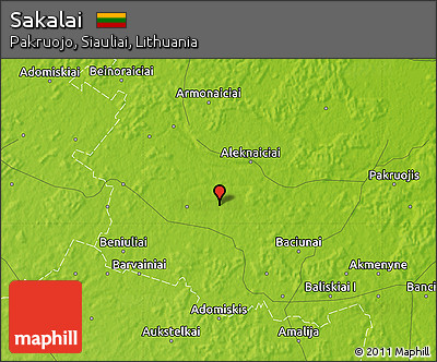 Physical Map of Sakalai