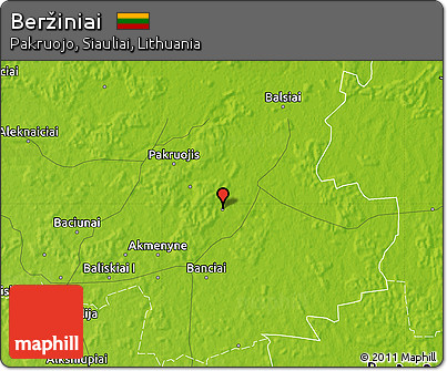 Physical Map of Beržiniai