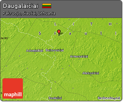 Physical Map of Daugalaičiai