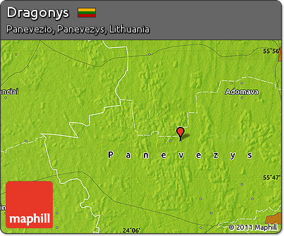 Physical Map of Dragonys