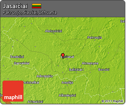 Physical Map of Jasaičiai