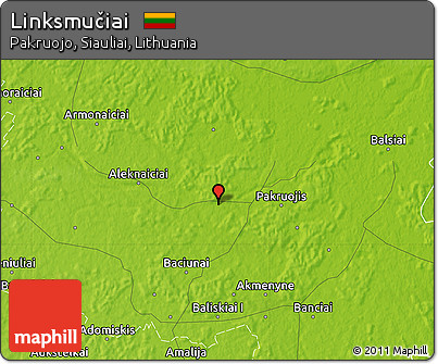 Physical Map of Linksmučiai