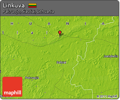 Physical Map of Linkuva