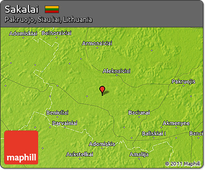 Physical Map of Sakalai
