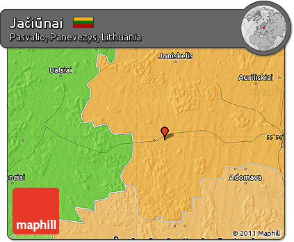 Political Map of Jačiūnai