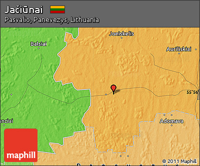 Political Map of Jačiūnai