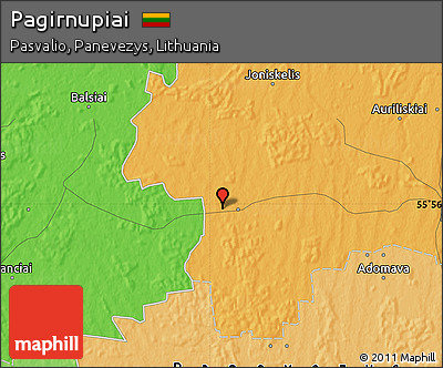 Political Map of Pagirnupiai