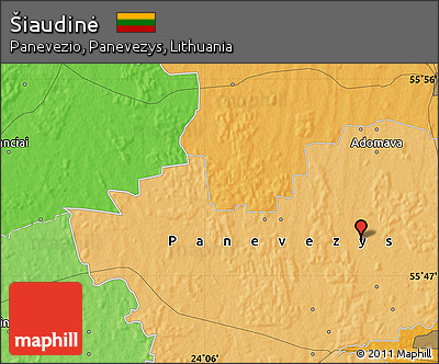 Political Map of Šiaudinė